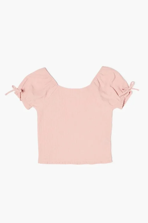 Girls Puff-Sleeve Top (Kids)