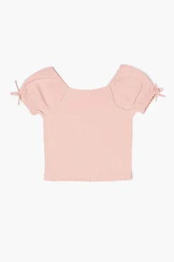 Girls Puff-Sleeve Top (Kids)