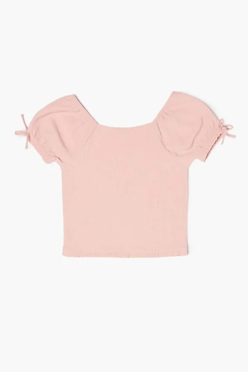 Girls Puff-Sleeve Top (Kids)