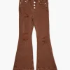 Girls Recycled Cotton Flare Jeans (Kids)