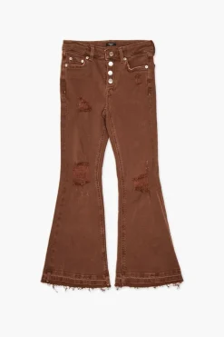Girls Recycled Cotton Flare Jeans (Kids)