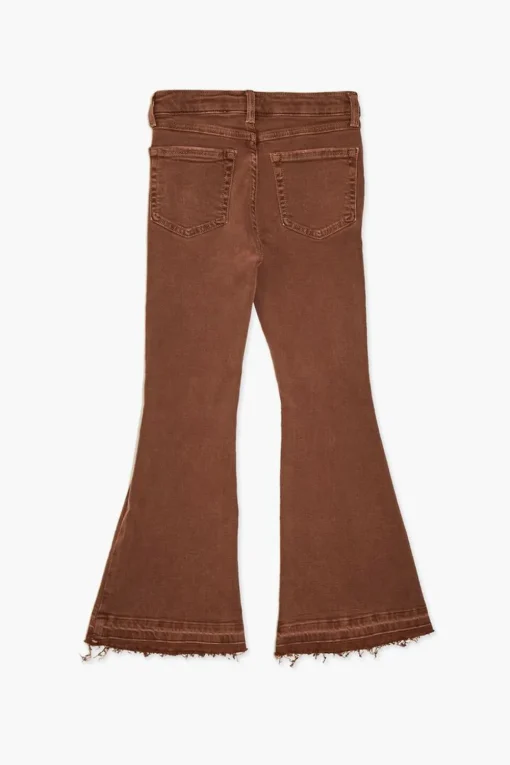 Girls Recycled Cotton Flare Jeans (Kids)
