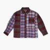 Girls Reworked Plaid Shirt (Kids)