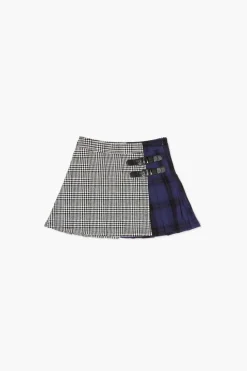 Girls Reworked Plaid Skirt (Kids)