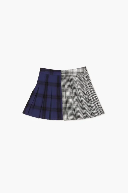 Girls Reworked Plaid Skirt (Kids)