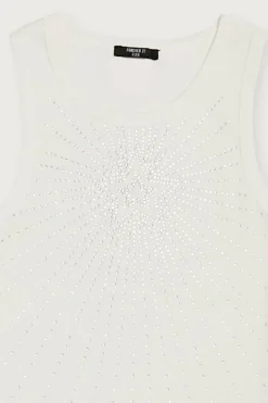 Girls Rhinestone Star Tank Top (Kids)