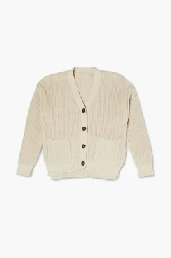 Girls Ribbed Cardigan Sweater (Kids)
