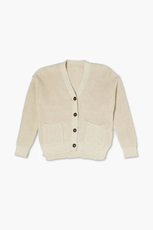 Girls Ribbed Cardigan Sweater (Kids)