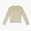 Girls Ribbed Henley Top (Kids)