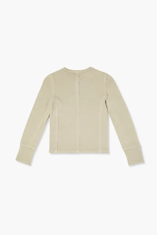 Girls Ribbed Henley Top (Kids)