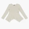 Girls Ribbed Split Hem Top (Kids)