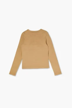Girls Rib-Knit Henley Top (Kids)