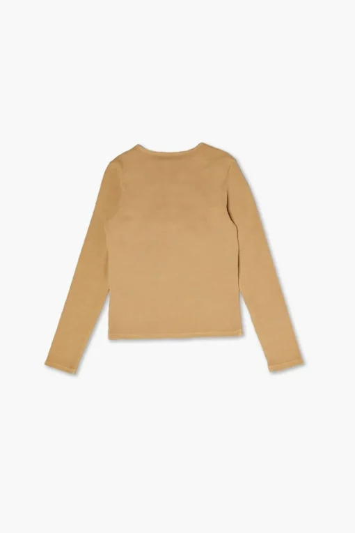 Girls Rib-Knit Henley Top (Kids)
