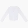 Girls Ruched Button-Front Top (Kids)