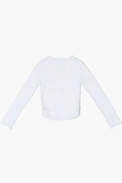 Girls Ruched Button-Front Top (Kids)