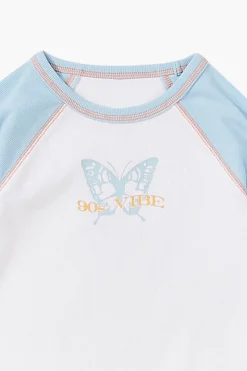 Girls 90S Vibe Baseball Tee (Kids)