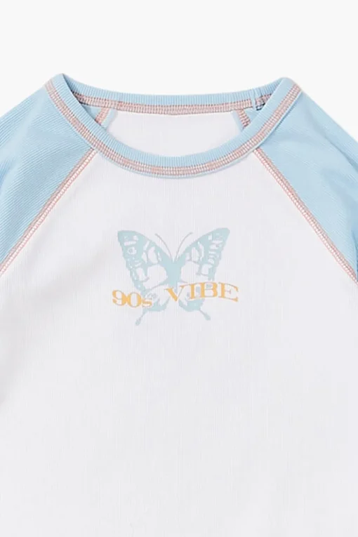 Girls 90S Vibe Baseball Tee (Kids)