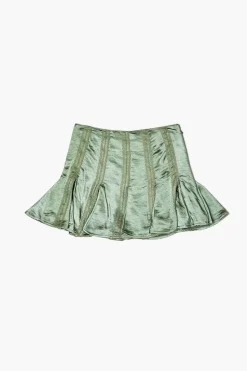 Girls Satin Pleated Skirt (Kids)