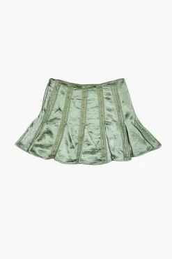 Girls Satin Pleated Skirt (Kids)