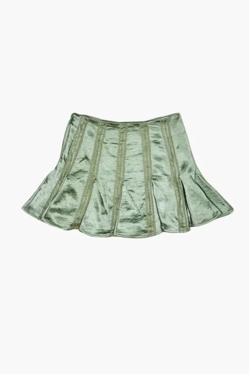 Girls Satin Pleated Skirt (Kids)