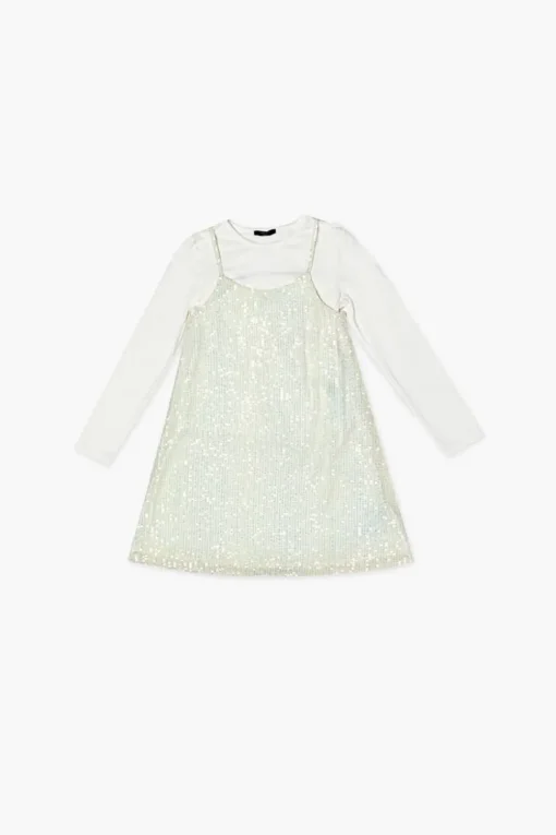 Girls Sequin Dress & Tee Set (Kids)