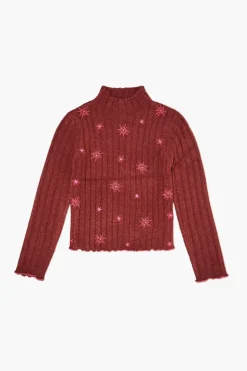 Girls Star Print Sweater (Kids)