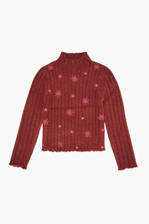 Girls Star Print Sweater (Kids)