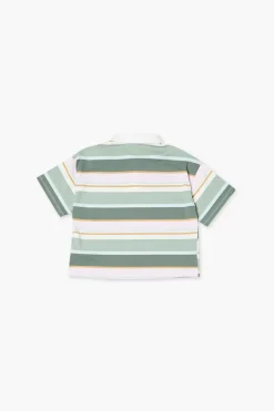 Girls Striped Polo Shirt (Kids)