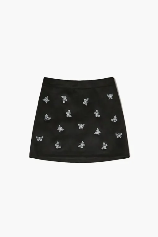 Girls Suede Butterfly Skirt (Kids)