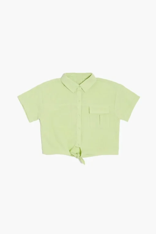 Girls Tie-Front Shirt (Kids)