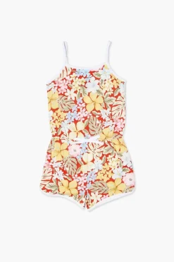Girls Tropical Floral Print Romper (Kids)