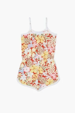 Girls Tropical Floral Print Romper (Kids)