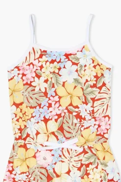 Girls Tropical Floral Print Romper (Kids)