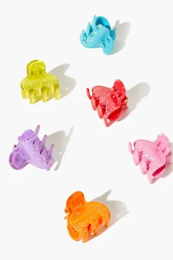 Glitter Claw Hair Clip Set