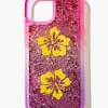 Glitter Flower Case For Iphone 13