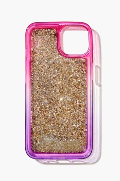 Glitter Flower Case For Iphone 13