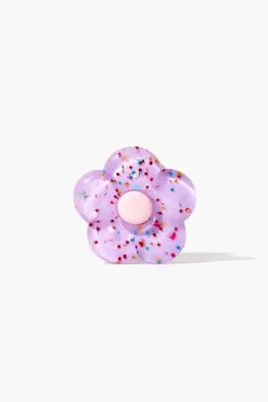 Glitter Flower Phone Grip