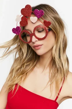 Glitter Heart Glasses