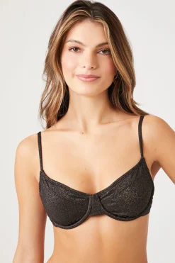 Glitter Knit Bikini Top