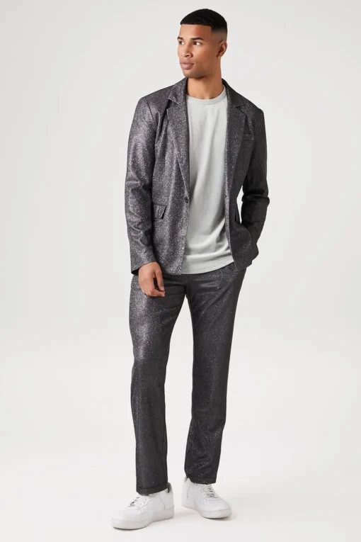 Glitter Knit Drawstring Joggers