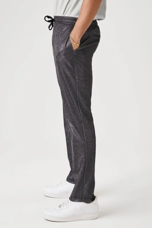 Glitter Knit Drawstring Joggers