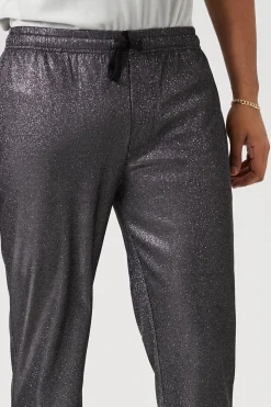 Glitter Knit Drawstring Joggers