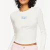 Good Vibes Embroidered Long-Sleeve Baby Tee