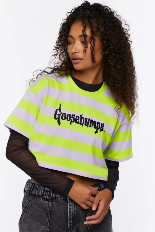 Goosebumps Graphic Cropped Tee