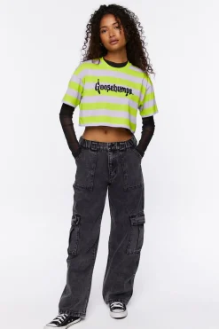 Goosebumps Graphic Cropped Tee