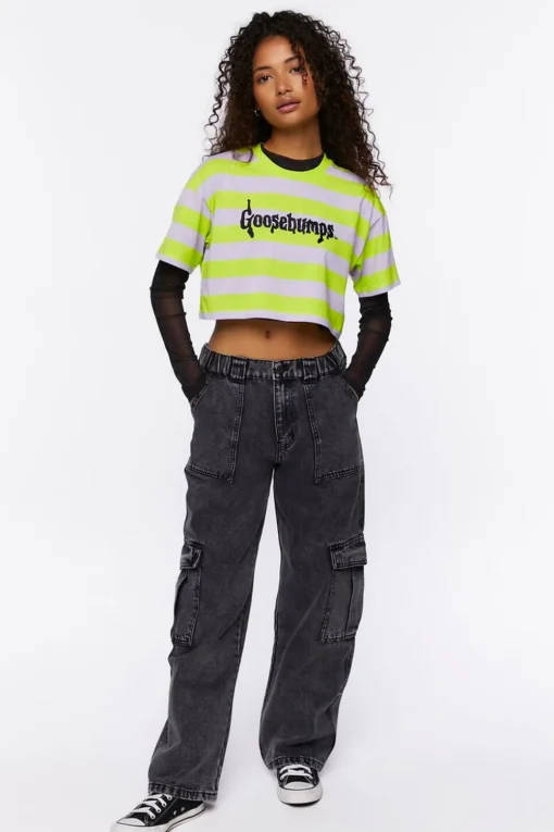 Goosebumps Graphic Cropped Tee