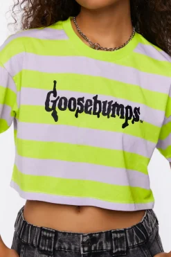 Goosebumps Graphic Cropped Tee