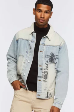 Graphic Denim Jacket