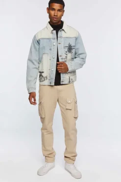 Graphic Denim Jacket