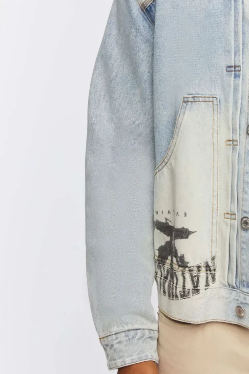 Graphic Denim Jacket